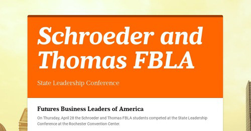 Schroeder and Thomas FBLA