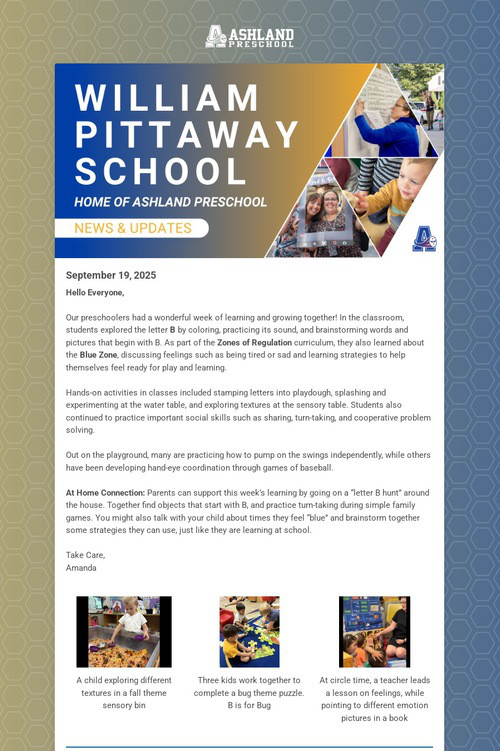 Ashland Preschool Update
