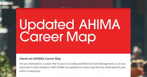 Ahima Example Data Map Design newsletters to spread the word online | Smore