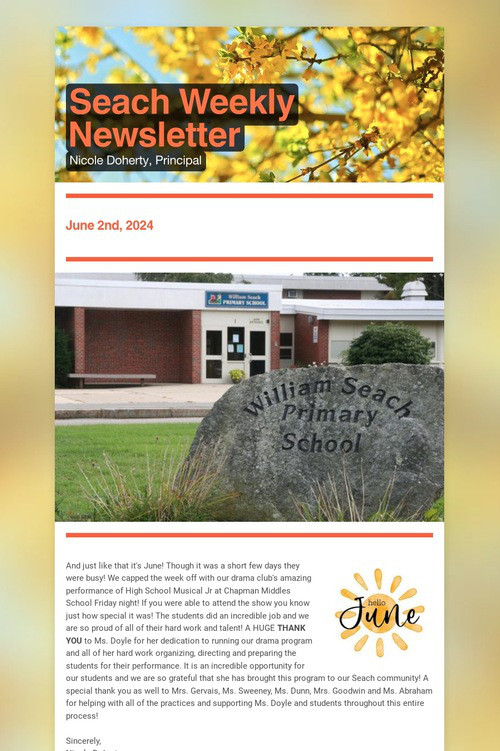 Seach Weekly Newsletter