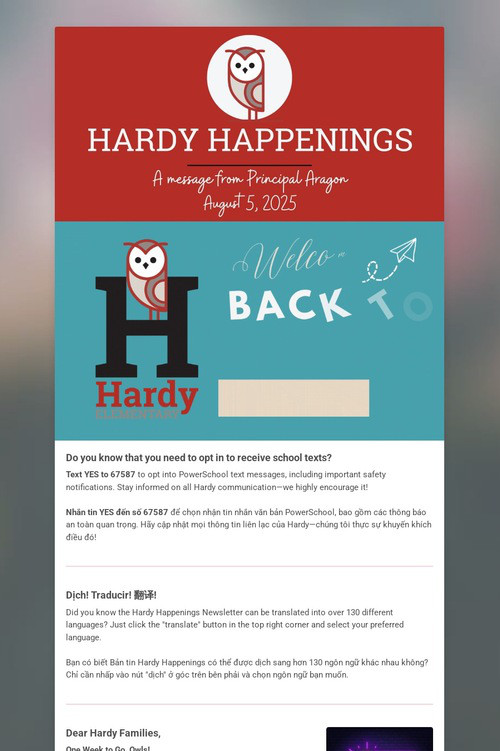 Hardy Happenings