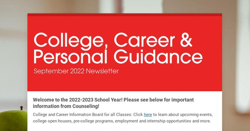 College, Career & Personal Guidance