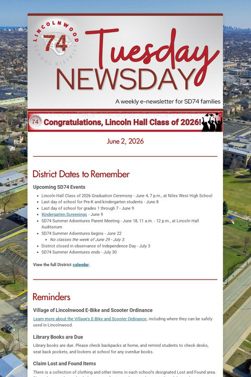 Tuesday Newsday