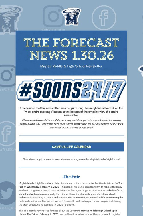 THE FORECAST News 1.30.26