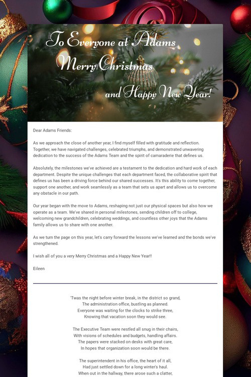 Merry Christmas & Happy New Year!