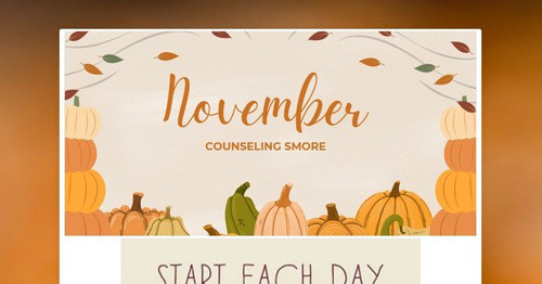November Counseling Corner