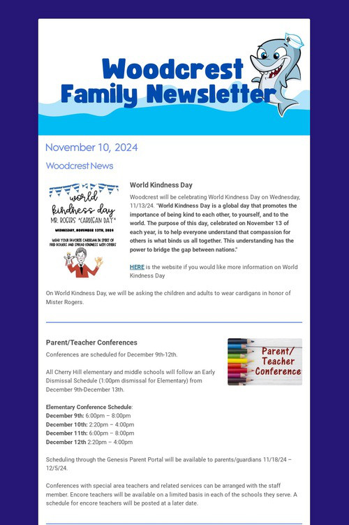 Woodcrest Family Newsletter