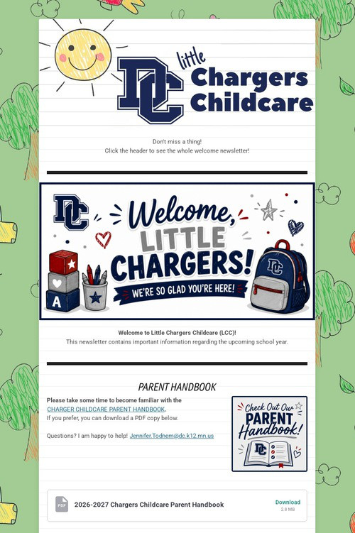 LCC School Year Welcome