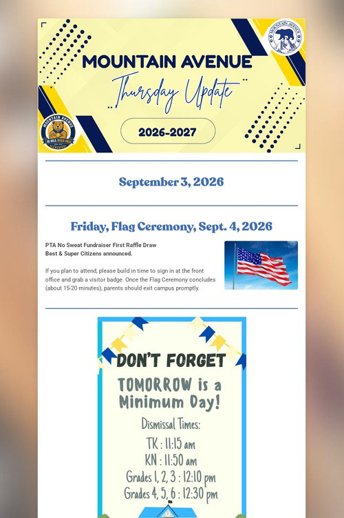 Mountain Avenue Thursday Update
