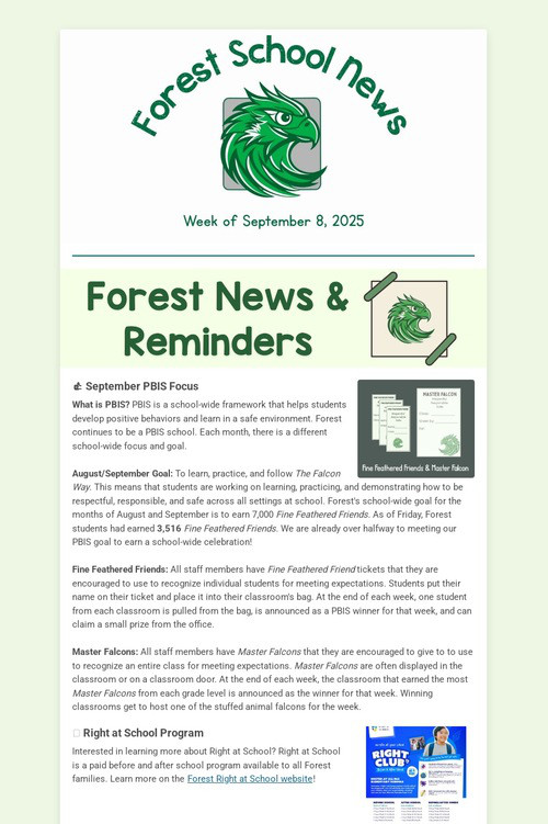 Forest School News (9.8.25)