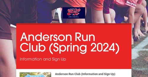 Anderson Run Club (Spring 2024)