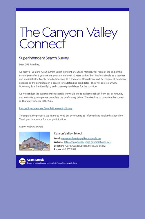 The Canyon Valley Connect
