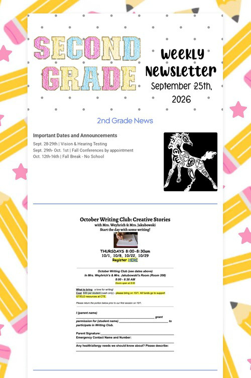 Weekly Newsletter 9/25