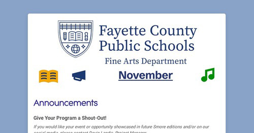 FCPS Fine Arts Department