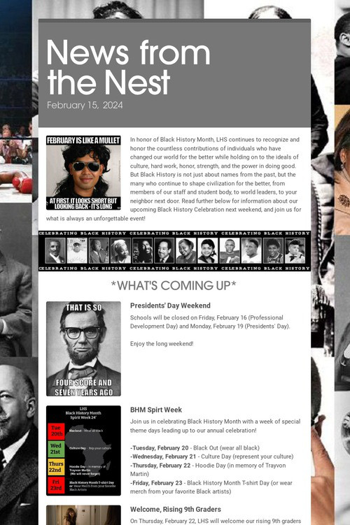 News from the Nest