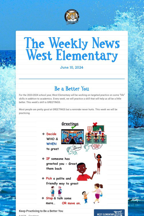 The Weekly News West Elementary