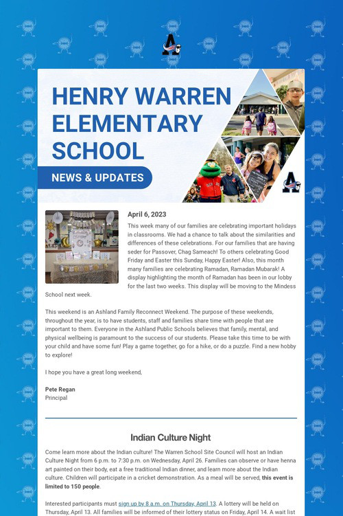 Warren School Weekly Update