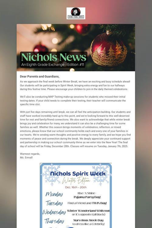 Nichols News