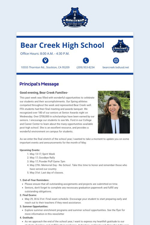 05/12/2024 BCHS Weekly Newsletter