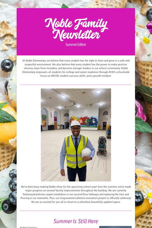 Noble Family Newsletter
