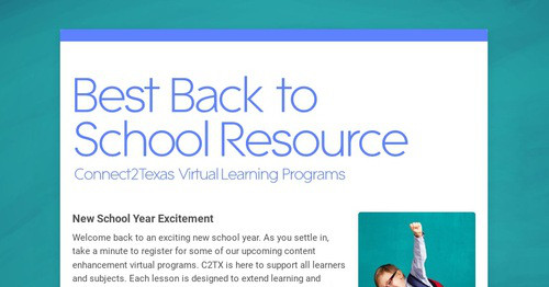 Best Back to School Resource
