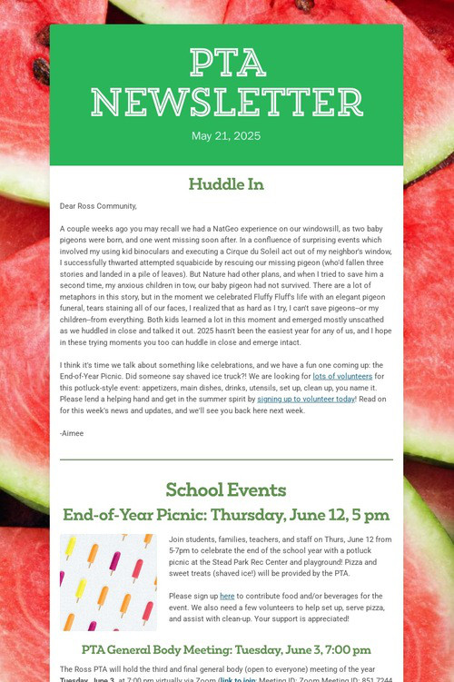 PTA Newsletter