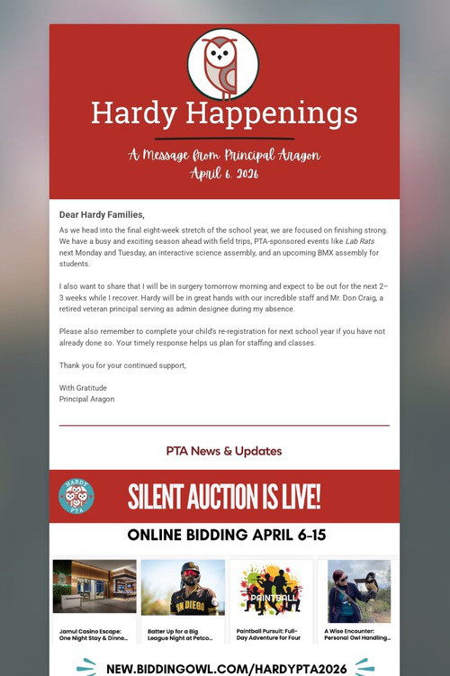 Hardy Happenings