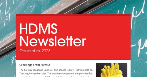 HDMS Newsletter