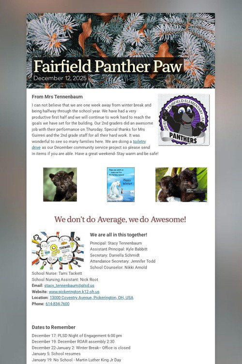 Fairfield Panther Paw