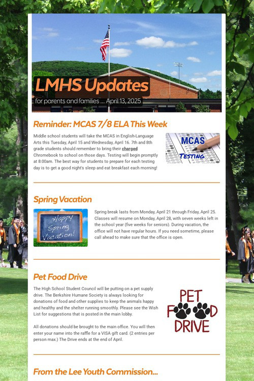 LMHS Updates