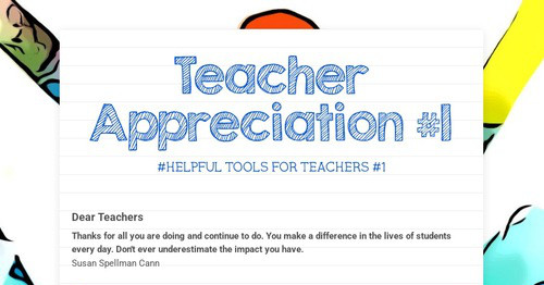 Teacher Appreciation