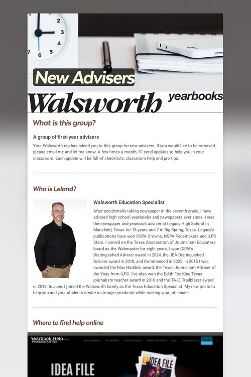 New Advisers