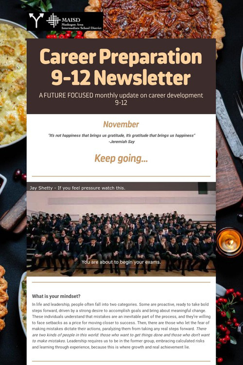 Career Preparation 9-12 Newsletter