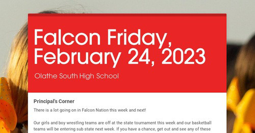 Falcon Friday, February 24, 2023