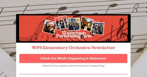 WPS Elementary Orchestra Newsletter