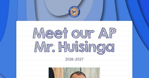 Meet our AP Mr. Huisinga