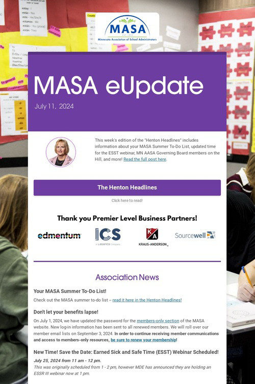 MASA eUpdate