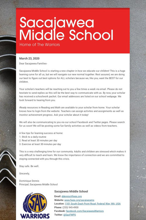 Sacajawea Middle School