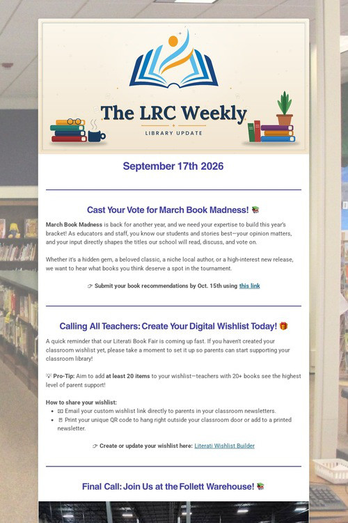 LRC Weekly Update