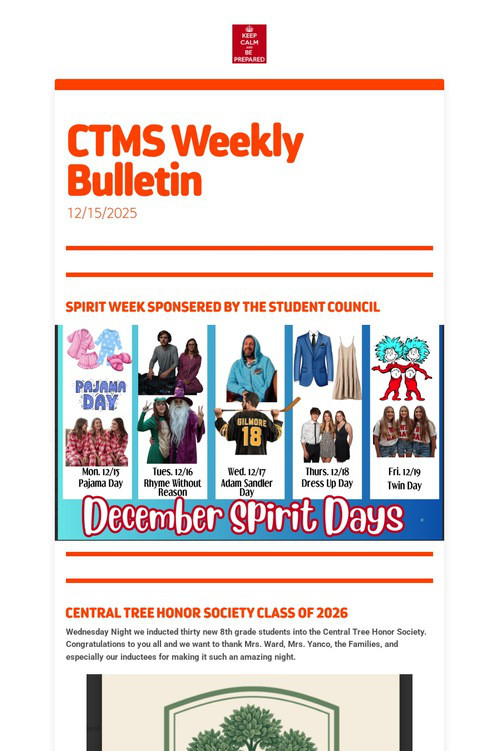 CTMS Weekly Bulletin