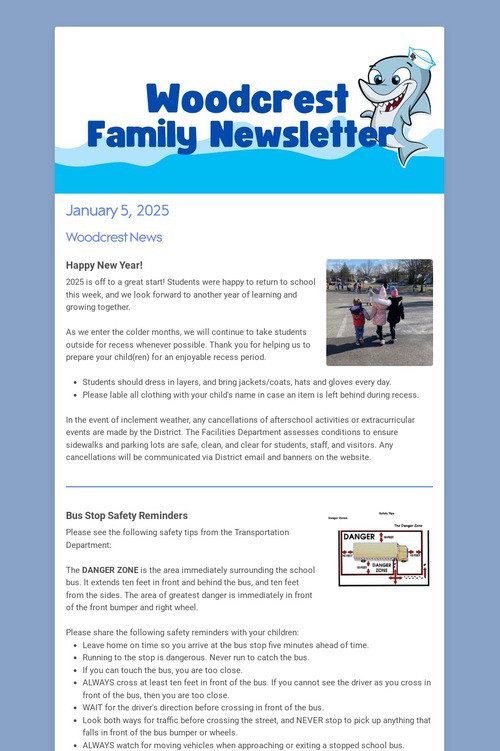 Woodcrest Family Newsletter