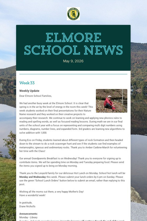 ELMORE School News