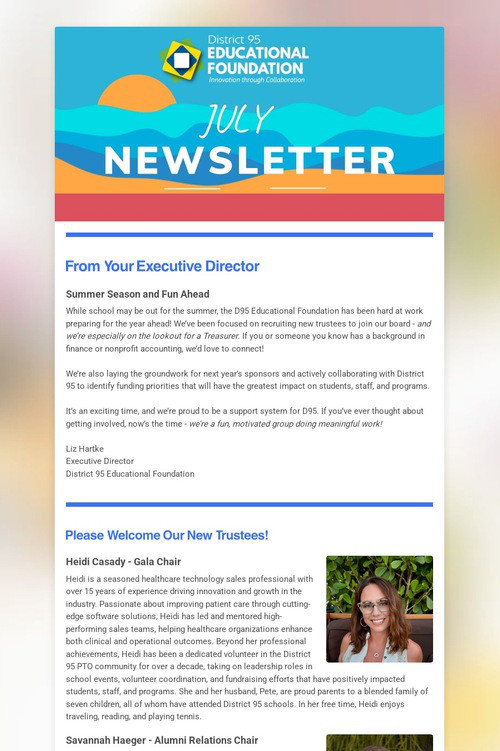 July Newsletter