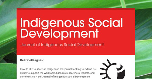 Indigenous Social Development | Smore Newsletters for Education