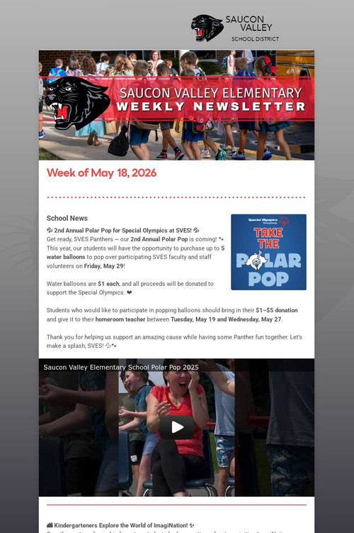 SVES Weekly Newsletter