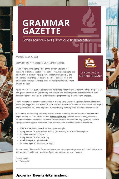 GRAMMAR GAZETTE