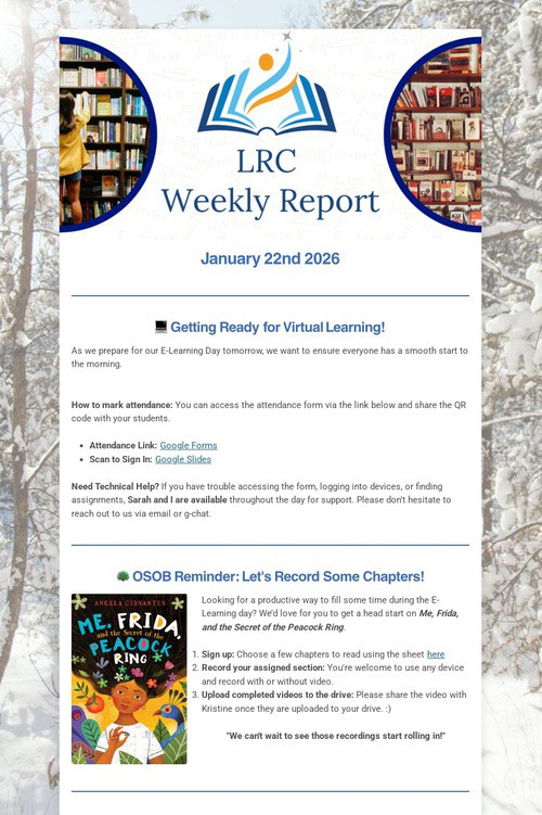 LRC Weekly Update