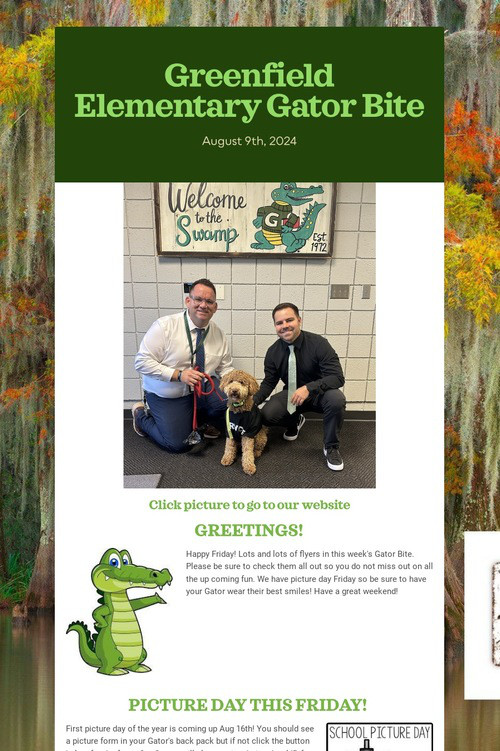 Greenfield Elementary Gator Bite