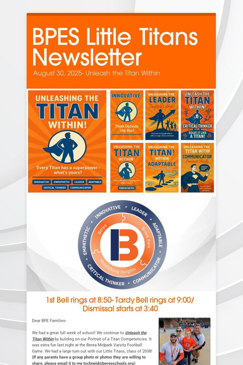 BPES Little Titans Newsletter