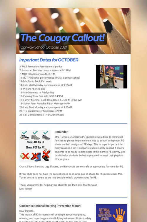 The Cougar Callout!